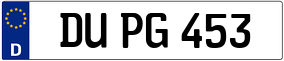 Truck License Plate